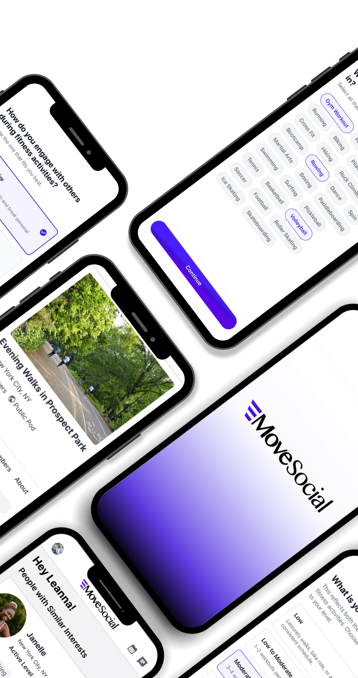 Image of the MoveSocial app
