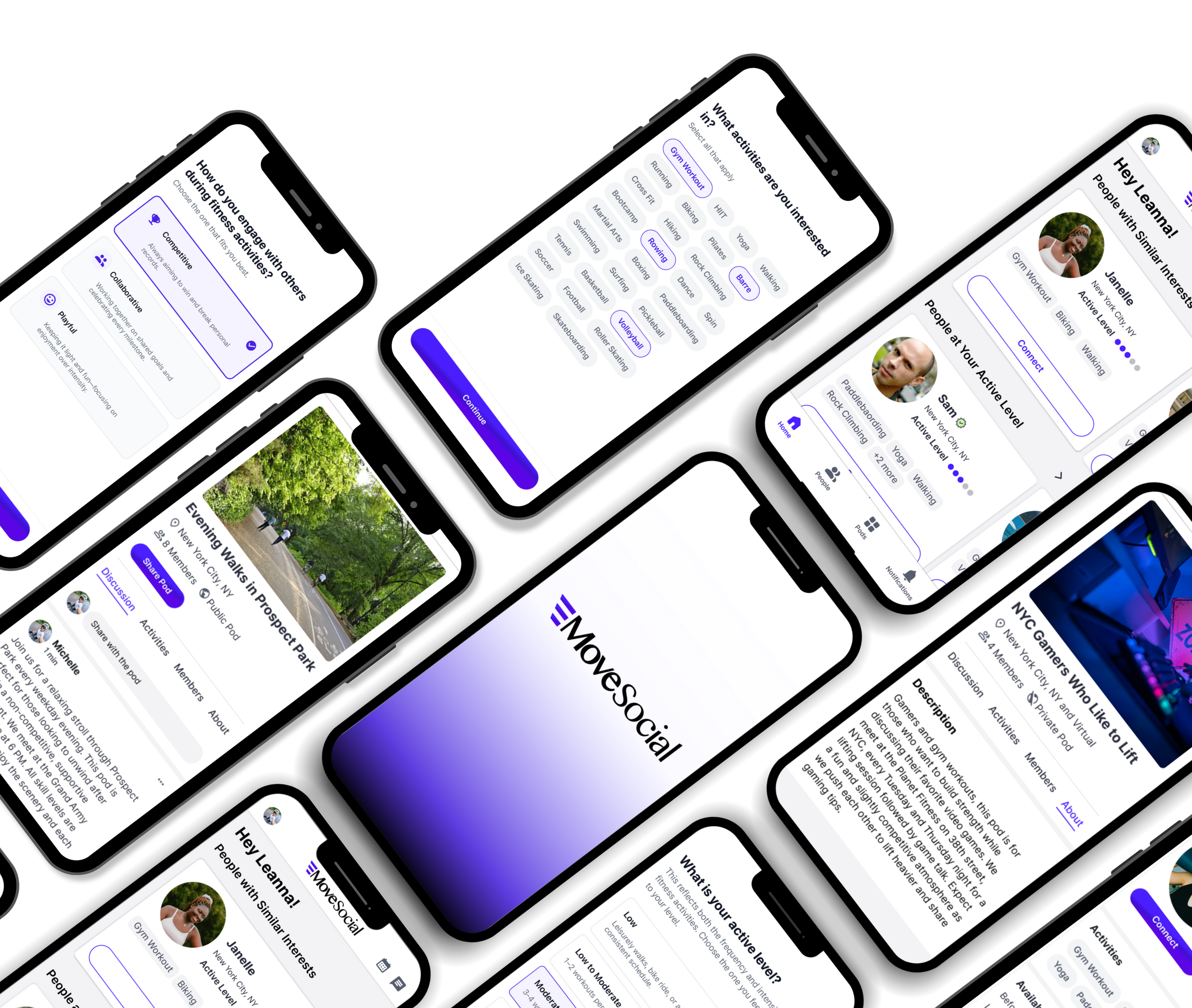 Image of the MoveSocial app