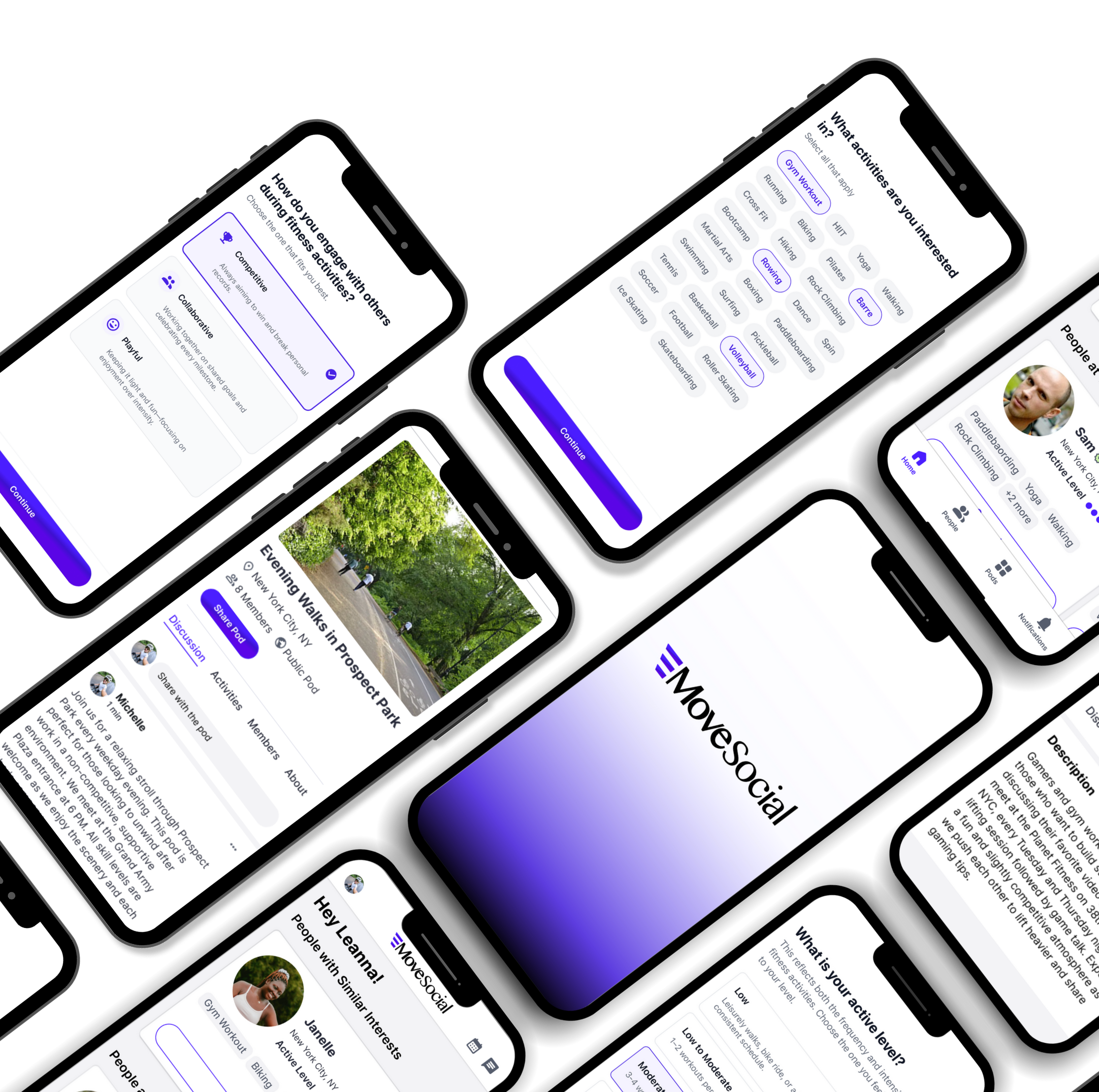 Image of the MoveSocial app