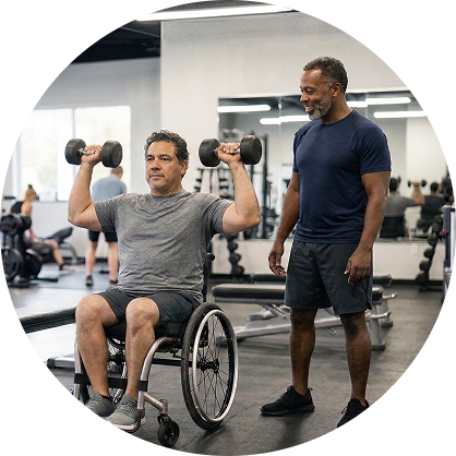 Group yoga session in a park